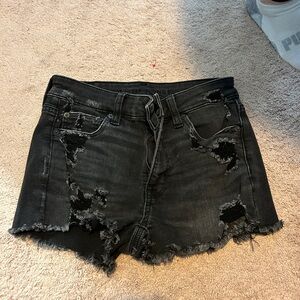 Jean shorts blue and black 2pairs $25 each $40 for both